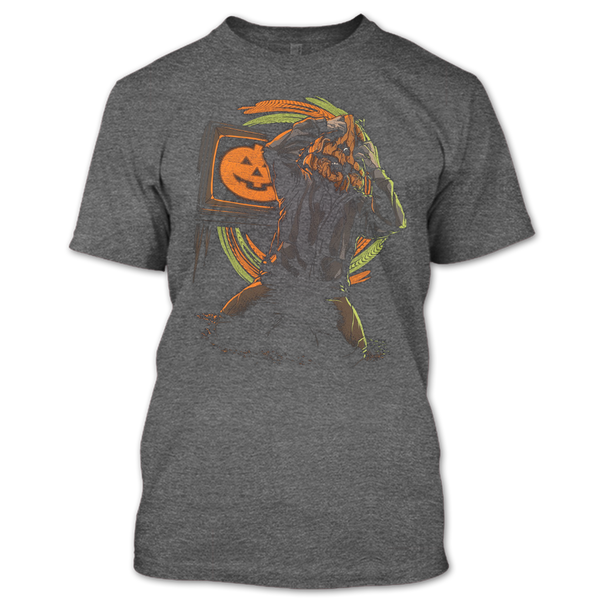 A black t-shirt with the shopify logo