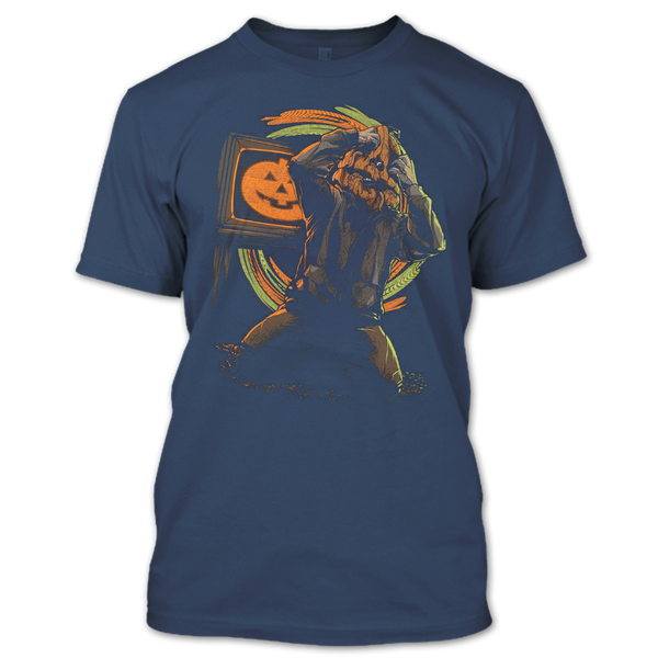 A black t-shirt with the shopify logo