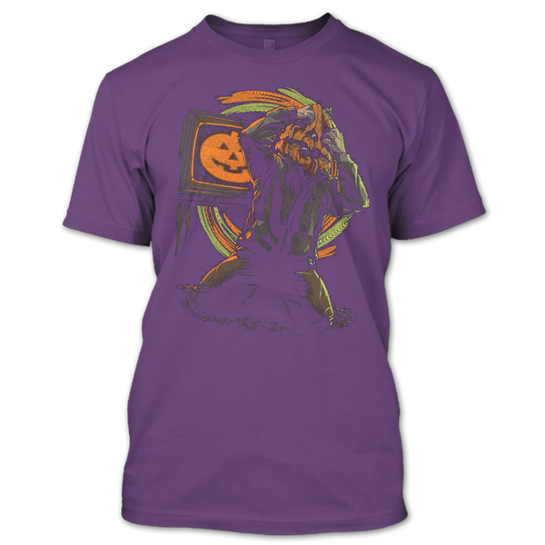 A black t-shirt with the shopify logo