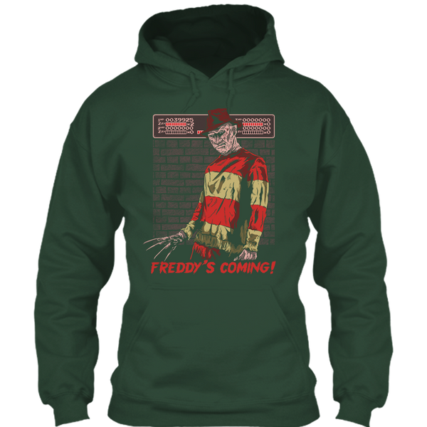 A black t-shirt with the shopify logo