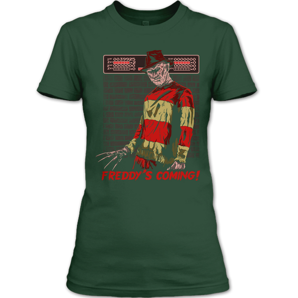 A black t-shirt with the shopify logo