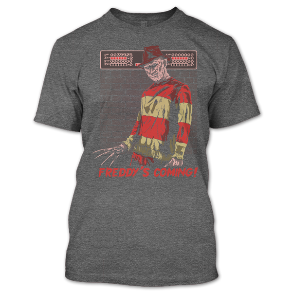 A black t-shirt with the shopify logo