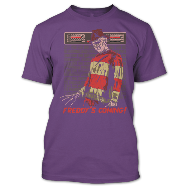 A black t-shirt with the shopify logo