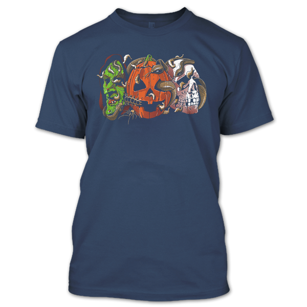 A black t-shirt with the shopify logo