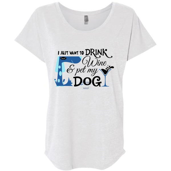 I Just Want To Drink Wine And My Dog T Shirt, My Life T Shirt, Drinker T Shirt