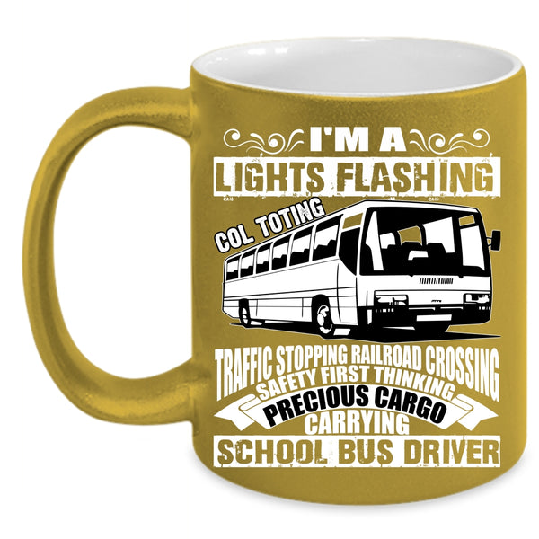 I'm A School Bus Driver Coffee Mug, Cute School Bus Driver Coffee Cup