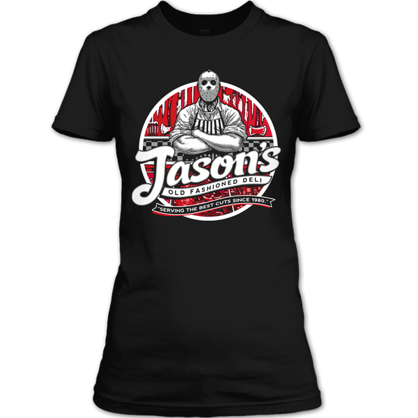 A black t-shirt with the shopify logo