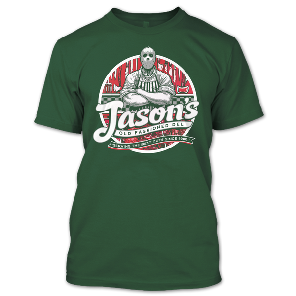 A black t-shirt with the shopify logo