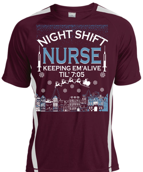 Night Shift Nurse Keeping T Shirt, This Girl Loves Christmas T Shirt, Cool Shirt