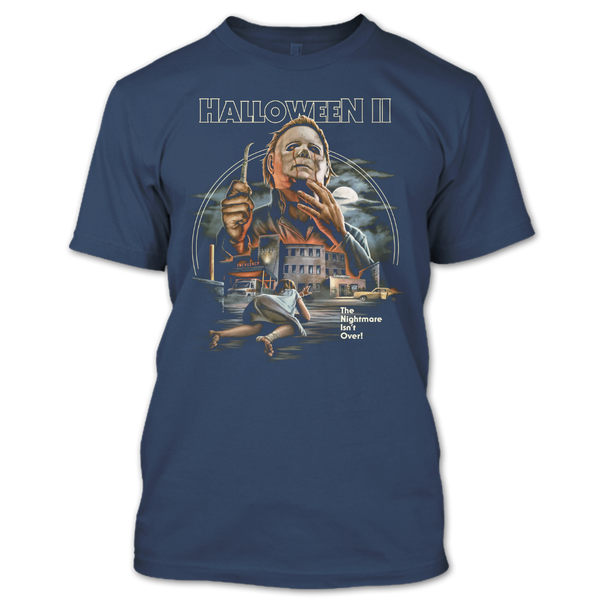 A black t-shirt with the shopify logo