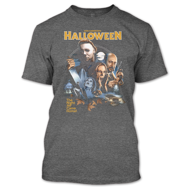 A black t-shirt with the shopify logo