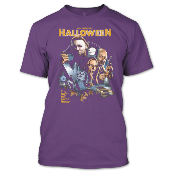 A black t-shirt with the shopify logo