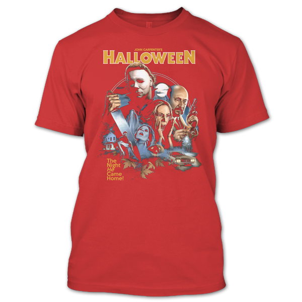 A black t-shirt with the shopify logo