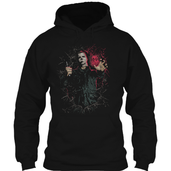 A black t-shirt with the shopify logo