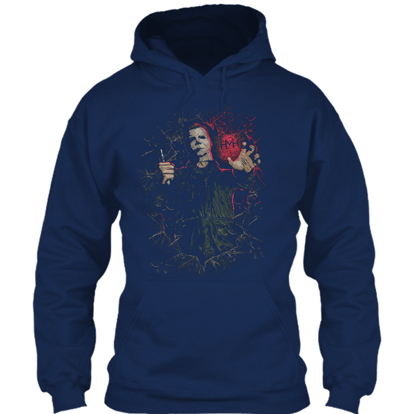 A black t-shirt with the shopify logo