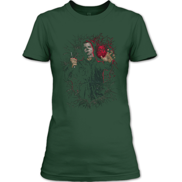 A black t-shirt with the shopify logo