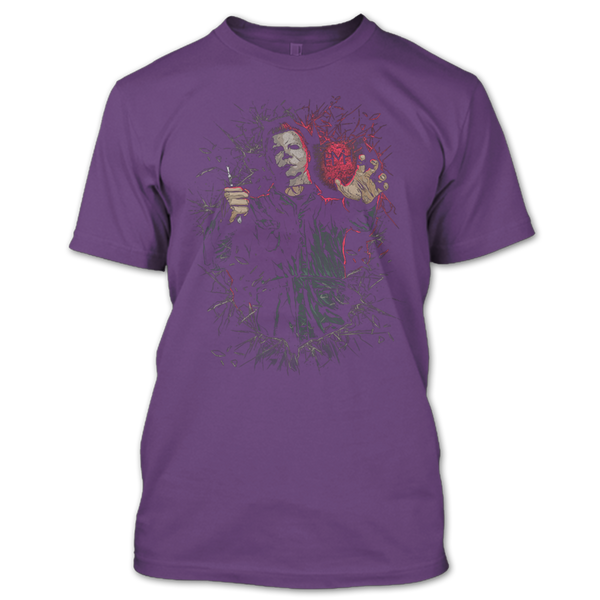 A black t-shirt with the shopify logo