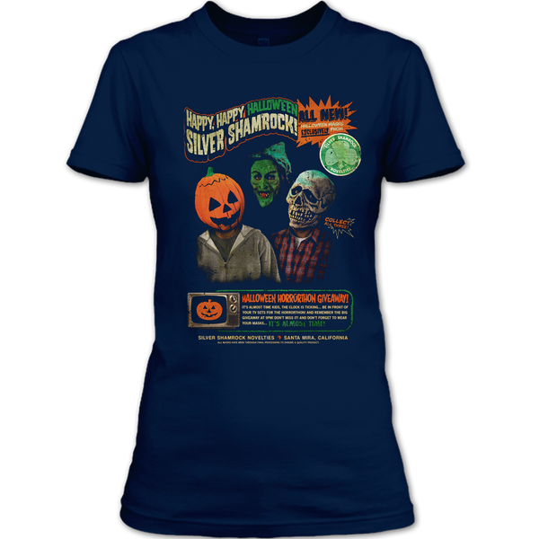 A black t-shirt with the shopify logo