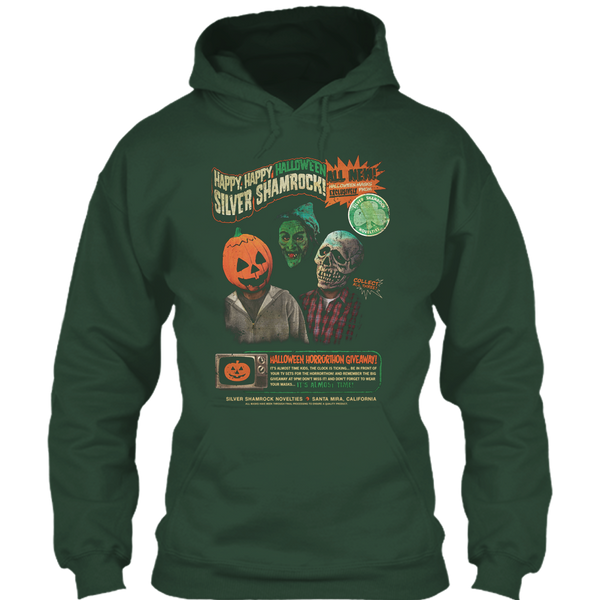 A black t-shirt with the shopify logo