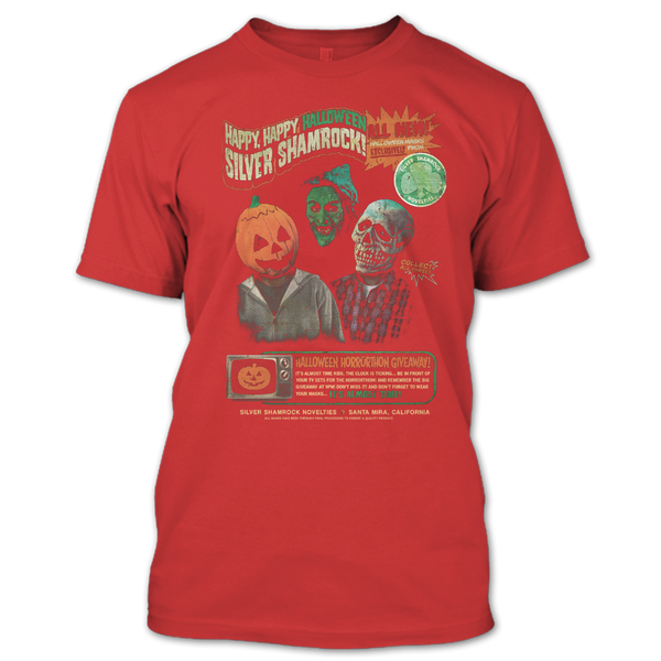 A black t-shirt with the shopify logo