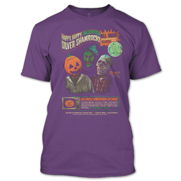 A black t-shirt with the shopify logo