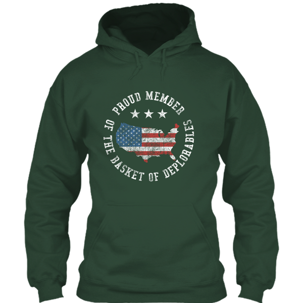 A black t-shirt with the shopify logo