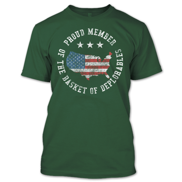 A black t-shirt with the shopify logo