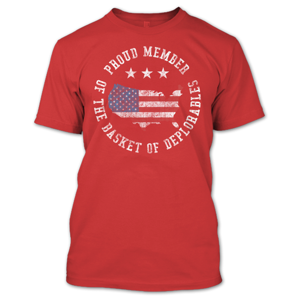 A black t-shirt with the shopify logo