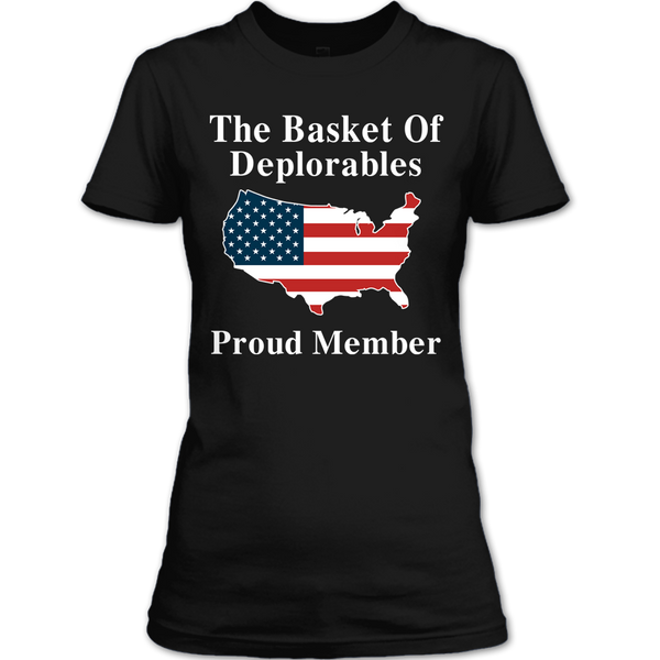 A black t-shirt with the shopify logo