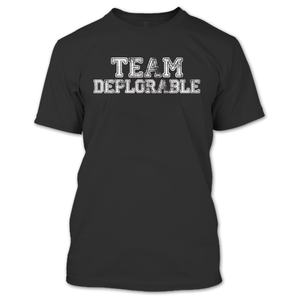 A black t-shirt with the shopify logo