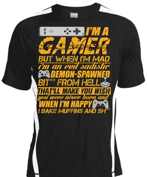 A black t-shirt with the shopify logo