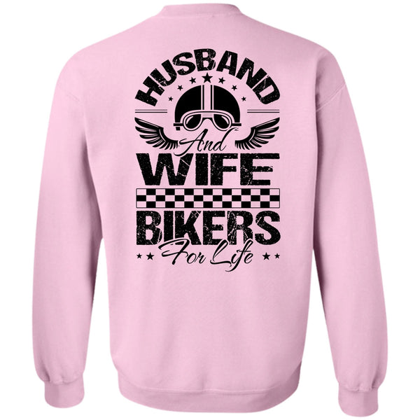 I Love Biker T Shirt, Husband And Wife Bikers For Life Sweatshirt