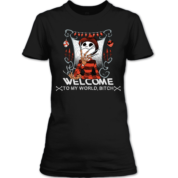 A black t-shirt with the shopify logo