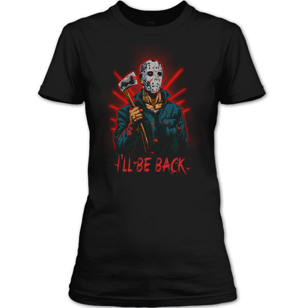 A black t-shirt with the shopify logo