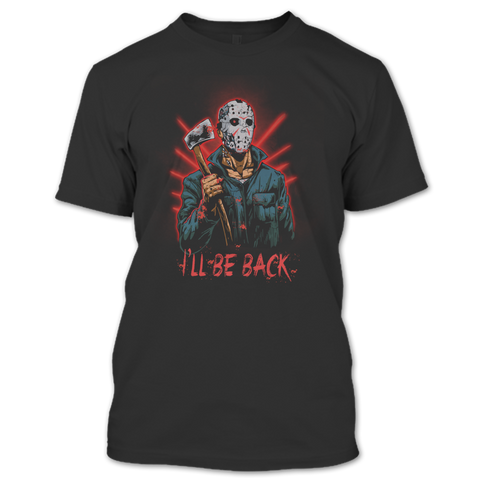 A black t-shirt with the shopify logo