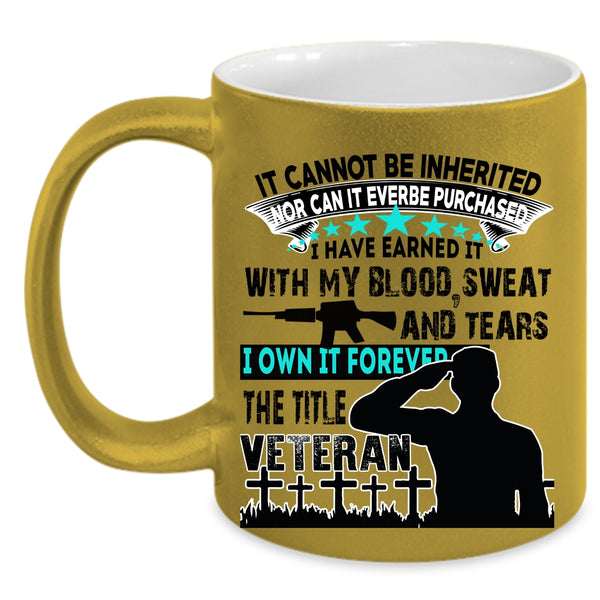 Awesome Gift For Veteran Coffee Mug, Veteran Accent Mug
