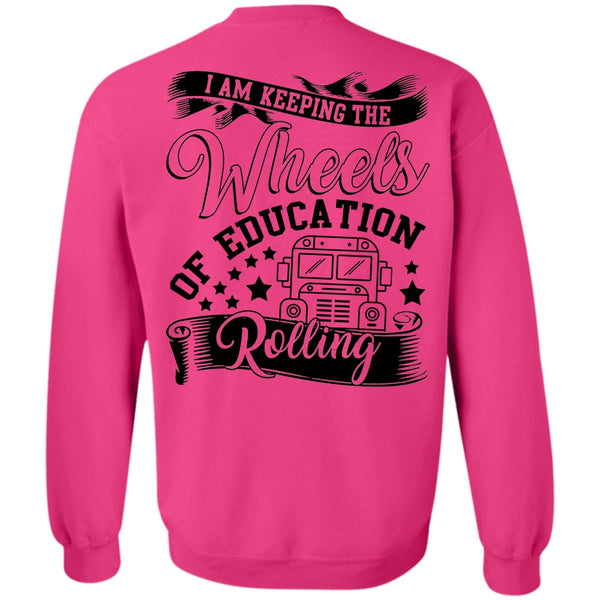 I Love Bus T Shirt, Wheels Of Education Rolling Sweatshirt