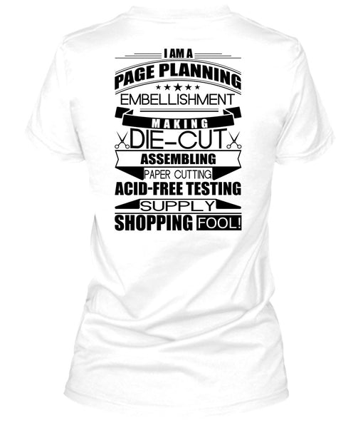 I Am A Page Panning T Shirt, I Love Planner T Shirt