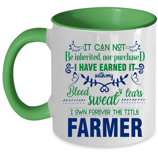 Cute Gift For Farmer Coffee Mug, Farmer Accent Mug