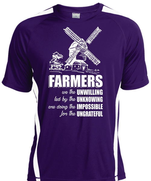 Farmers We The Unwilling T Shirt, Being A Farmer T Shirt, Cool Shirt
