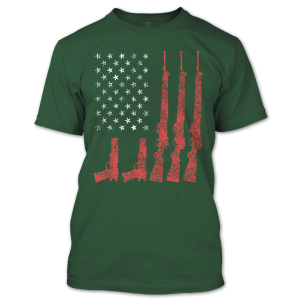 A black t-shirt with the shopify logo