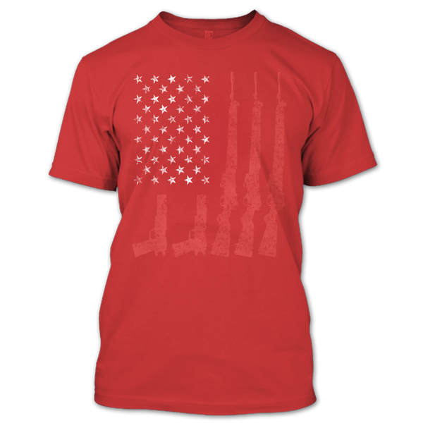 A black t-shirt with the shopify logo