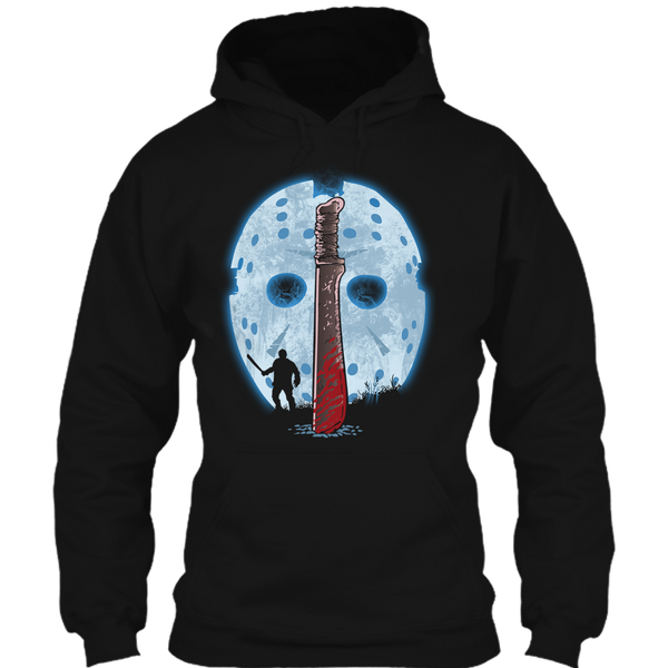 A black t-shirt with the shopify logo