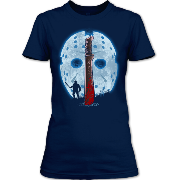 A black t-shirt with the shopify logo