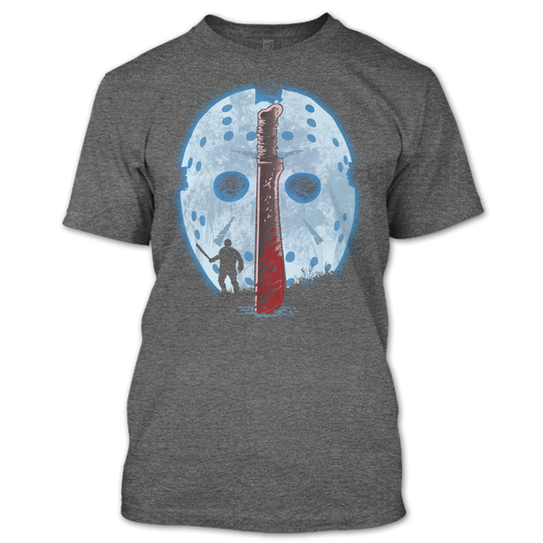 A black t-shirt with the shopify logo