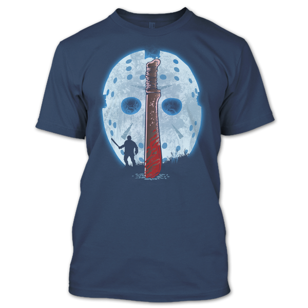 A black t-shirt with the shopify logo