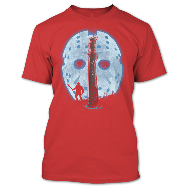 A black t-shirt with the shopify logo