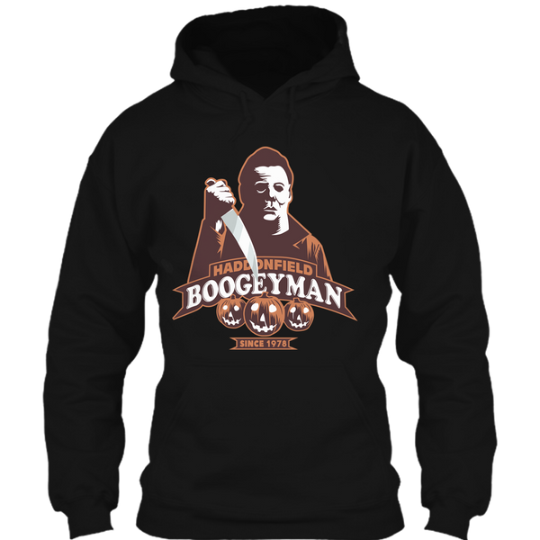 A black t-shirt with the shopify logo