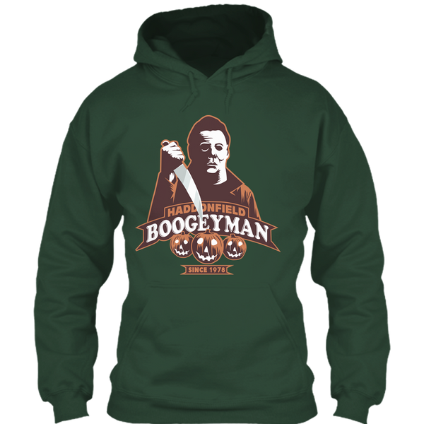 A black t-shirt with the shopify logo