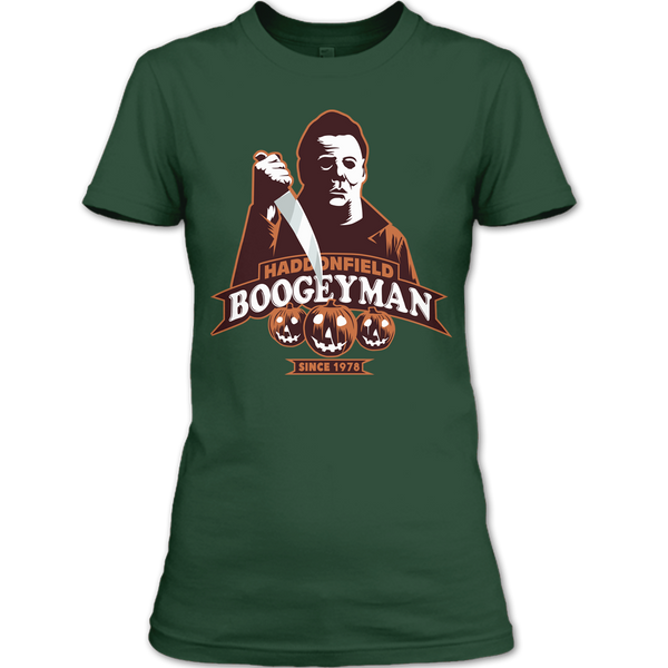 A black t-shirt with the shopify logo